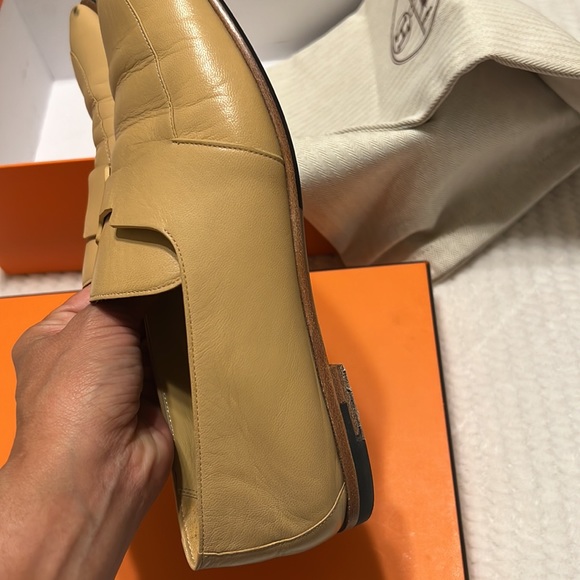 Hermes ancora loafers leather beige - Picture 9 of 10